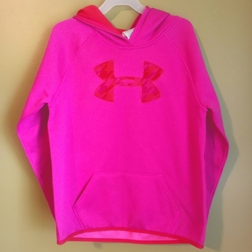 Under Armour Girls Pink Pullover Size Youth Large